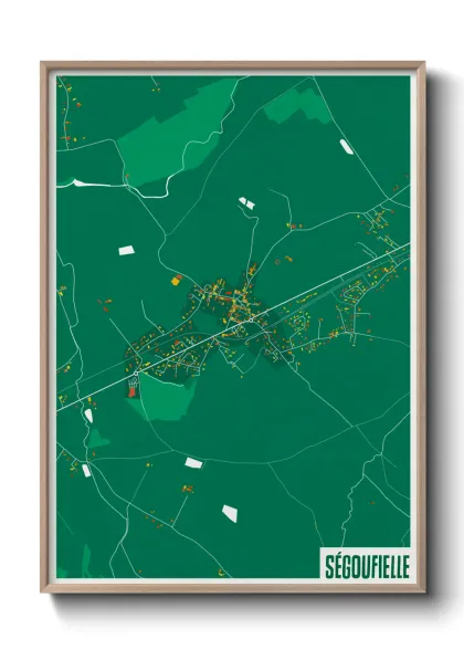 Une affiche de carte sur Ségoufielle