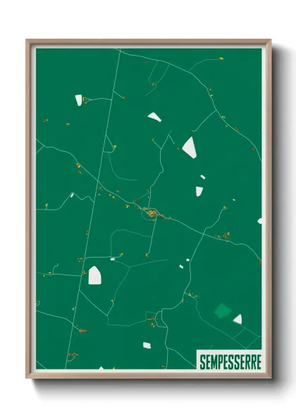 Une affiche de carte sur Sempesserre