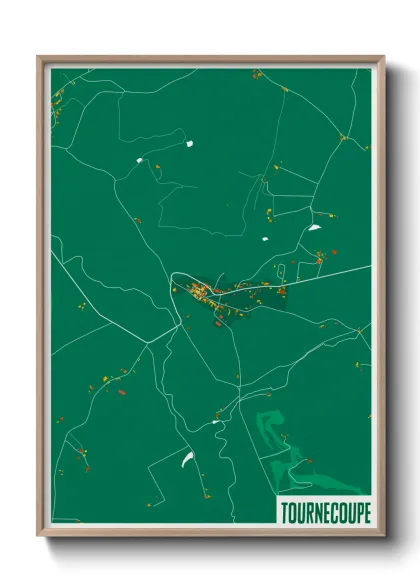 Une affiche de carte sur Tournecoupe