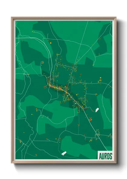 Une affiche de carte sur Auros