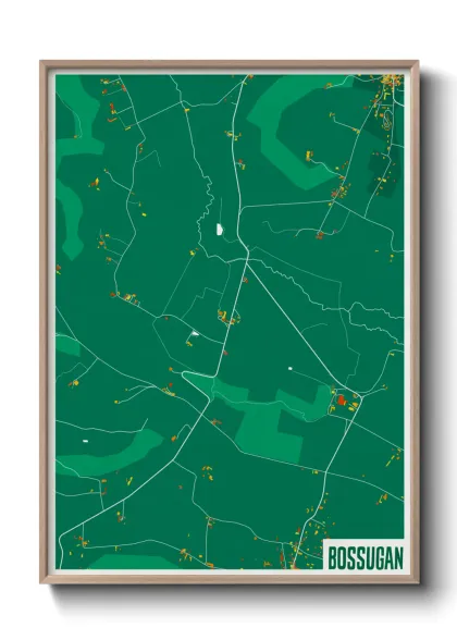 Une affiche de carte sur Bossugan