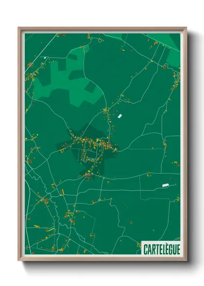 Une affiche de carte sur Cartelègue