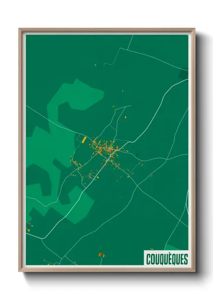 Une affiche de carte sur Couquèques