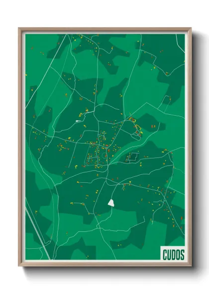 Une affiche de carte sur Cudos