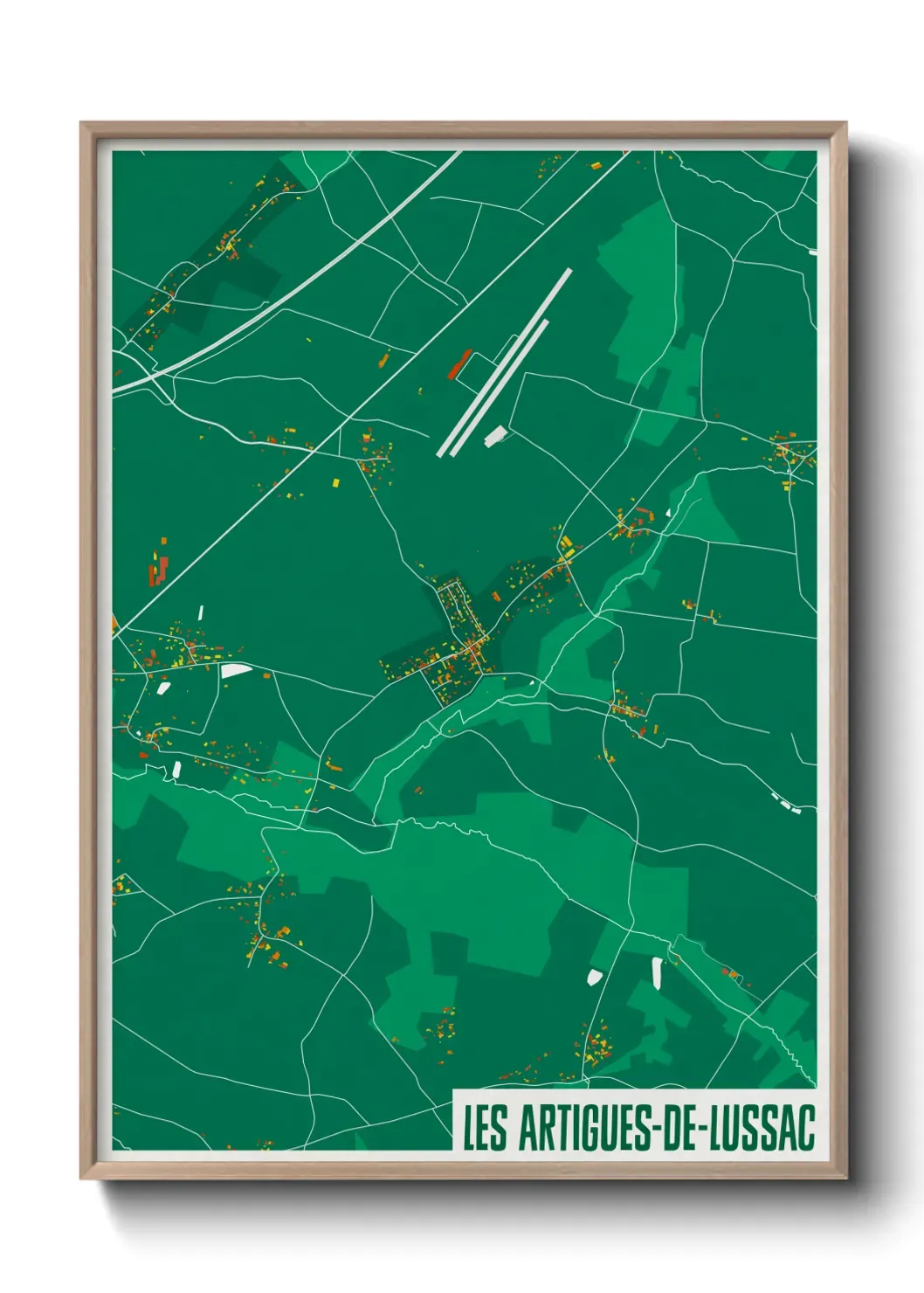 Un poster carteLes Artigues-de-Lussac