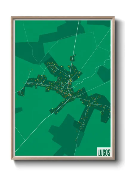 Une affiche de carte sur Lugos