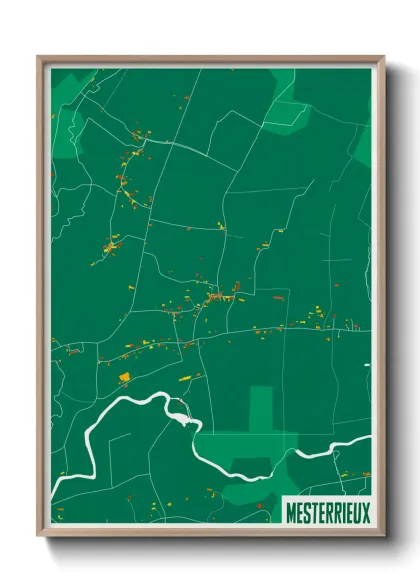 Une affiche de carte sur Mesterrieux