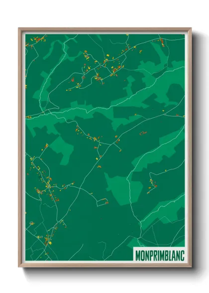 Une affiche de carte sur Monprimblanc
