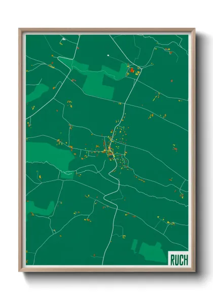 Une affiche de carte sur Ruch