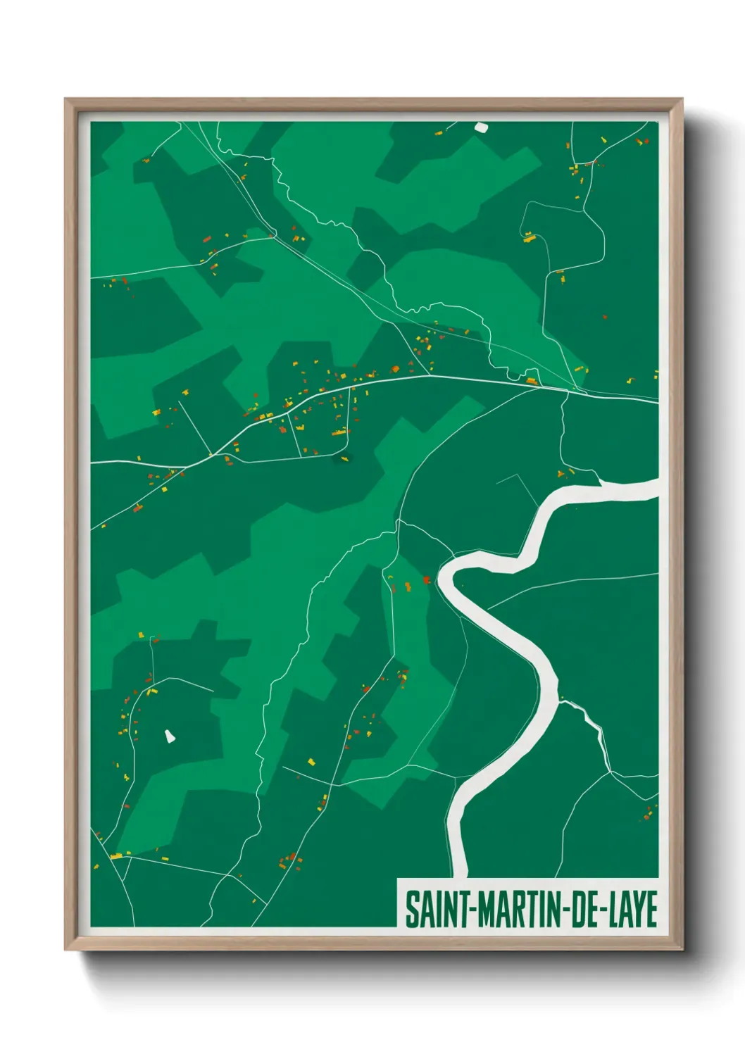 Un poster carteSaint-Martin-de-Laye