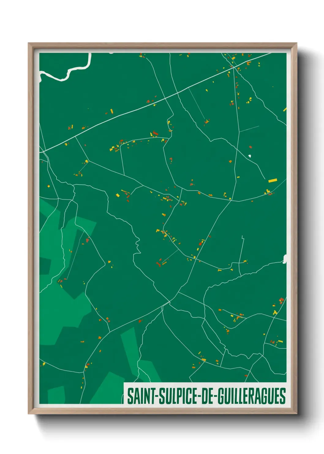 Un poster carteSaint-Sulpice-de-Guilleragues