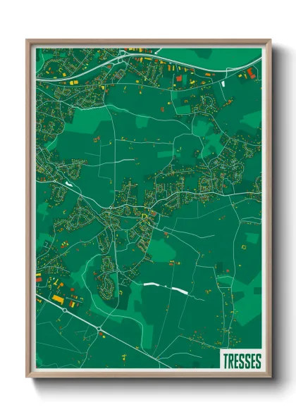 Une affiche de carte sur Tresses