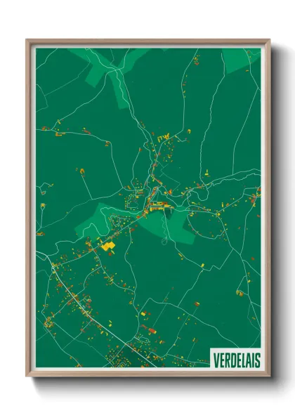 Une affiche de carte sur Verdelais