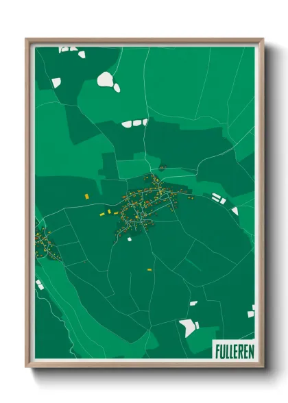 Une affiche de carte sur Fulleren