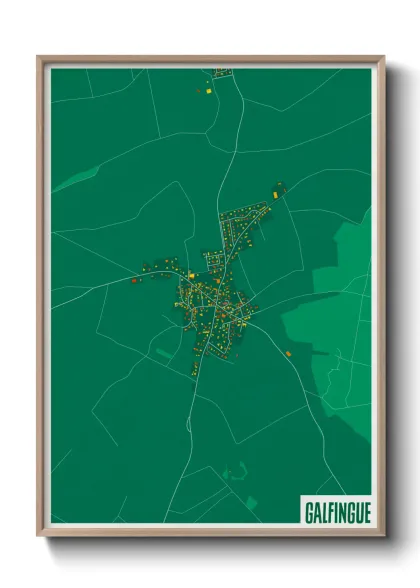 Une affiche de carte sur Galfingue