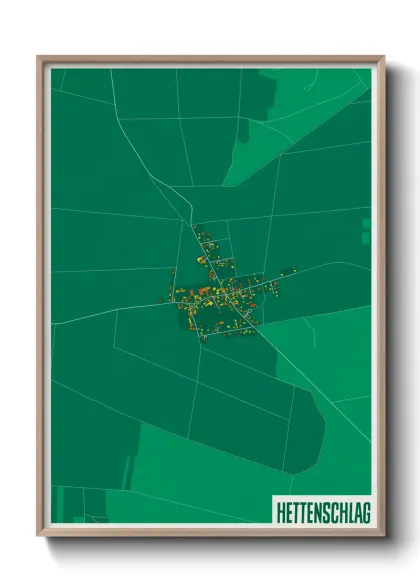 Une affiche de carte sur Hettenschlag