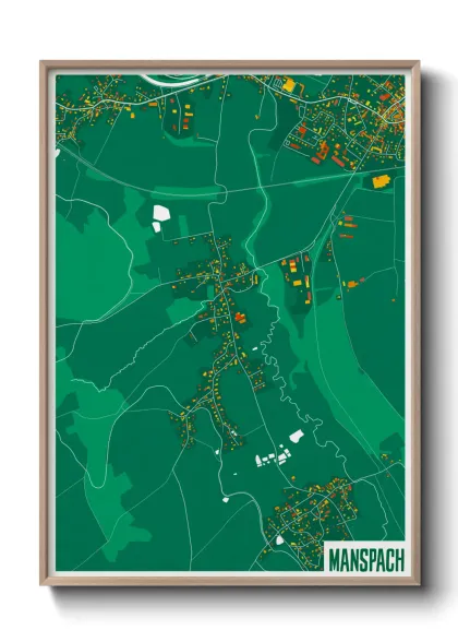 Une affiche de carte sur Manspach