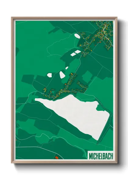 Une affiche de carte sur Michelbach