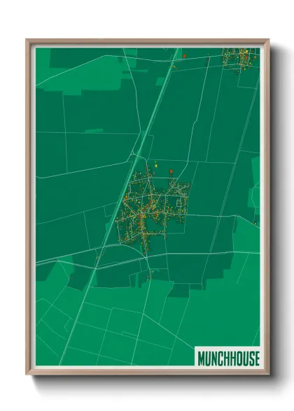 Une affiche de carte sur Munchhouse