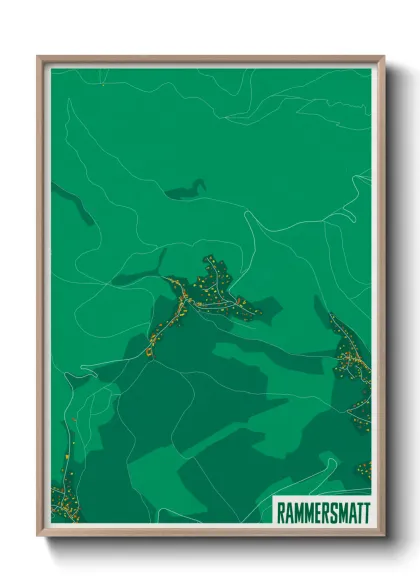 Une affiche de carte sur Rammersmatt