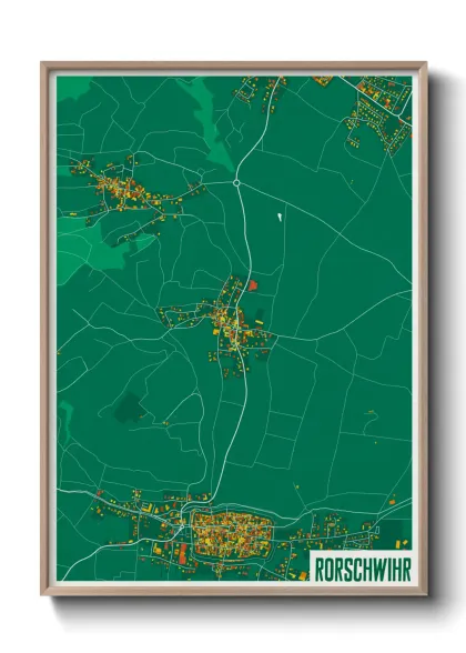 Une affiche de carte sur Rorschwihr