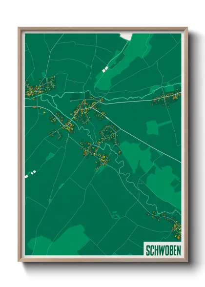Une affiche de carte sur Schwoben