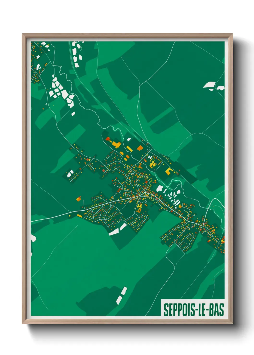 Un poster carteSeppois-le-Bas