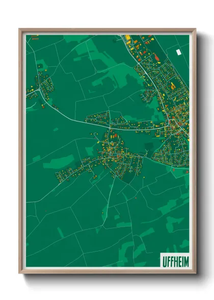 Une affiche de carte sur Uffheim