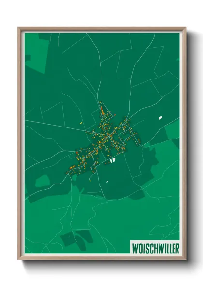 Une affiche de carte sur Wolschwiller