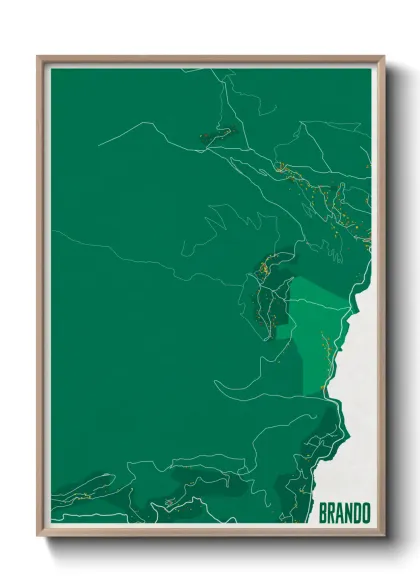 Une affiche de carte sur Brando