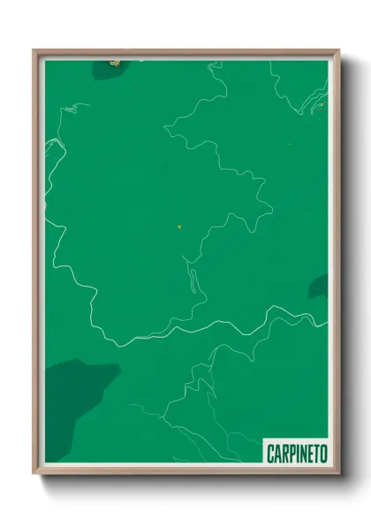 Une affiche de carte sur Carpineto