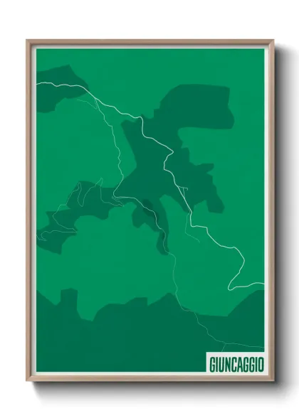 Une affiche de carte sur Giuncaggio
