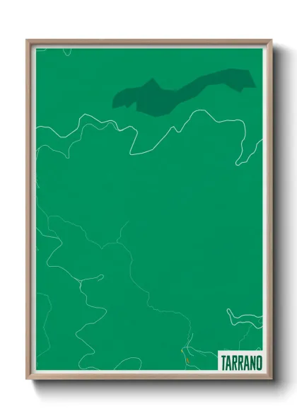 Une affiche de carte sur Tarrano