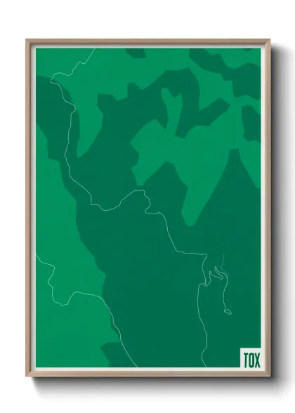 Une affiche de carte sur Tox