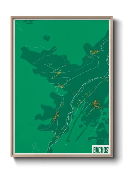 Une affiche de carte sur Bachos