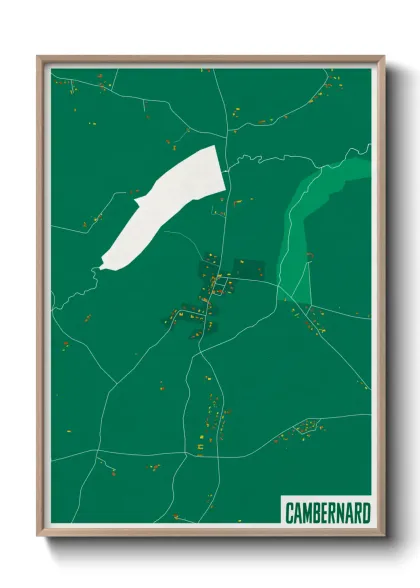 Une affiche de carte sur Cambernard