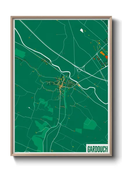 Une affiche de carte sur Gardouch