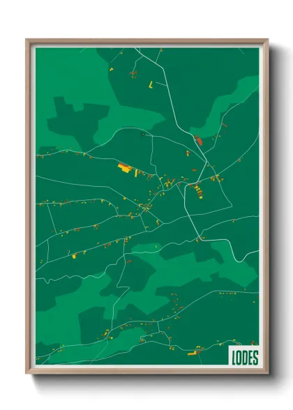 Une affiche de carte sur Lodes