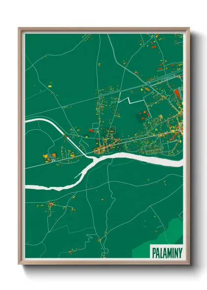 Une affiche de carte sur Palaminy
