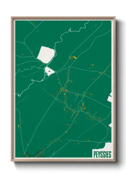 Une affiche de carte sur Peyssies