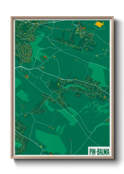 Une affiche de carte sur Pin-Balma