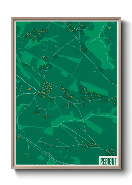 Une affiche de carte sur Rebigue