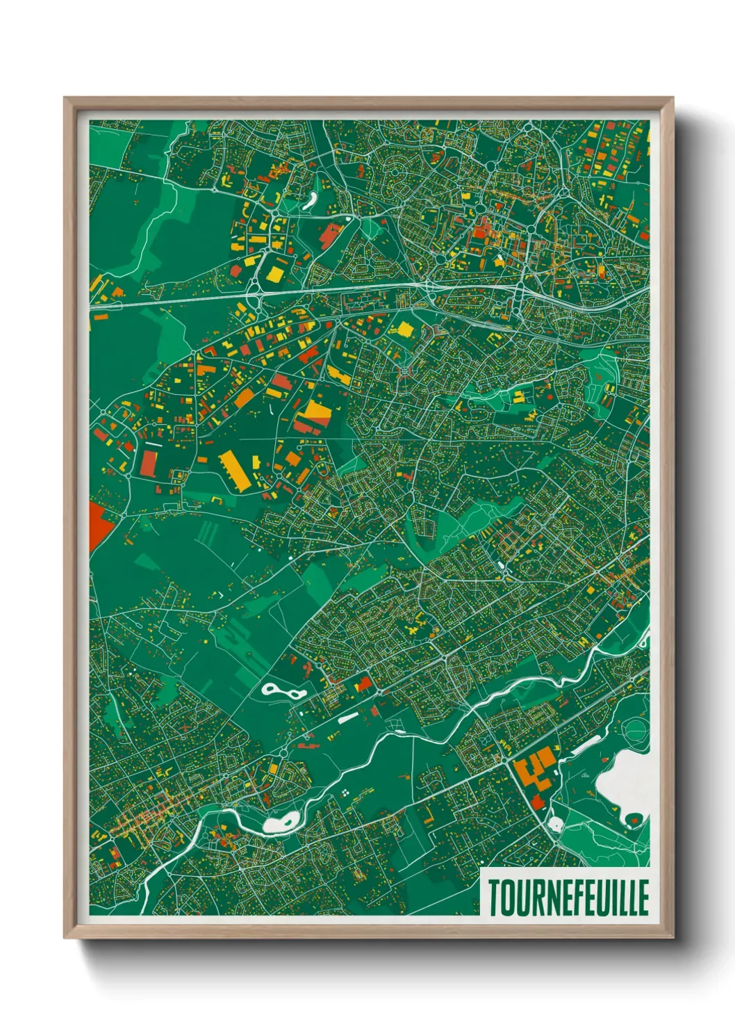 Un poster carteTournefeuille