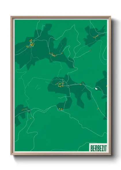 Une affiche de carte sur Berbezit
