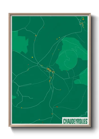 Une affiche de carte sur Chaudeyrolles