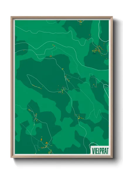 Une affiche de carte sur Vielprat