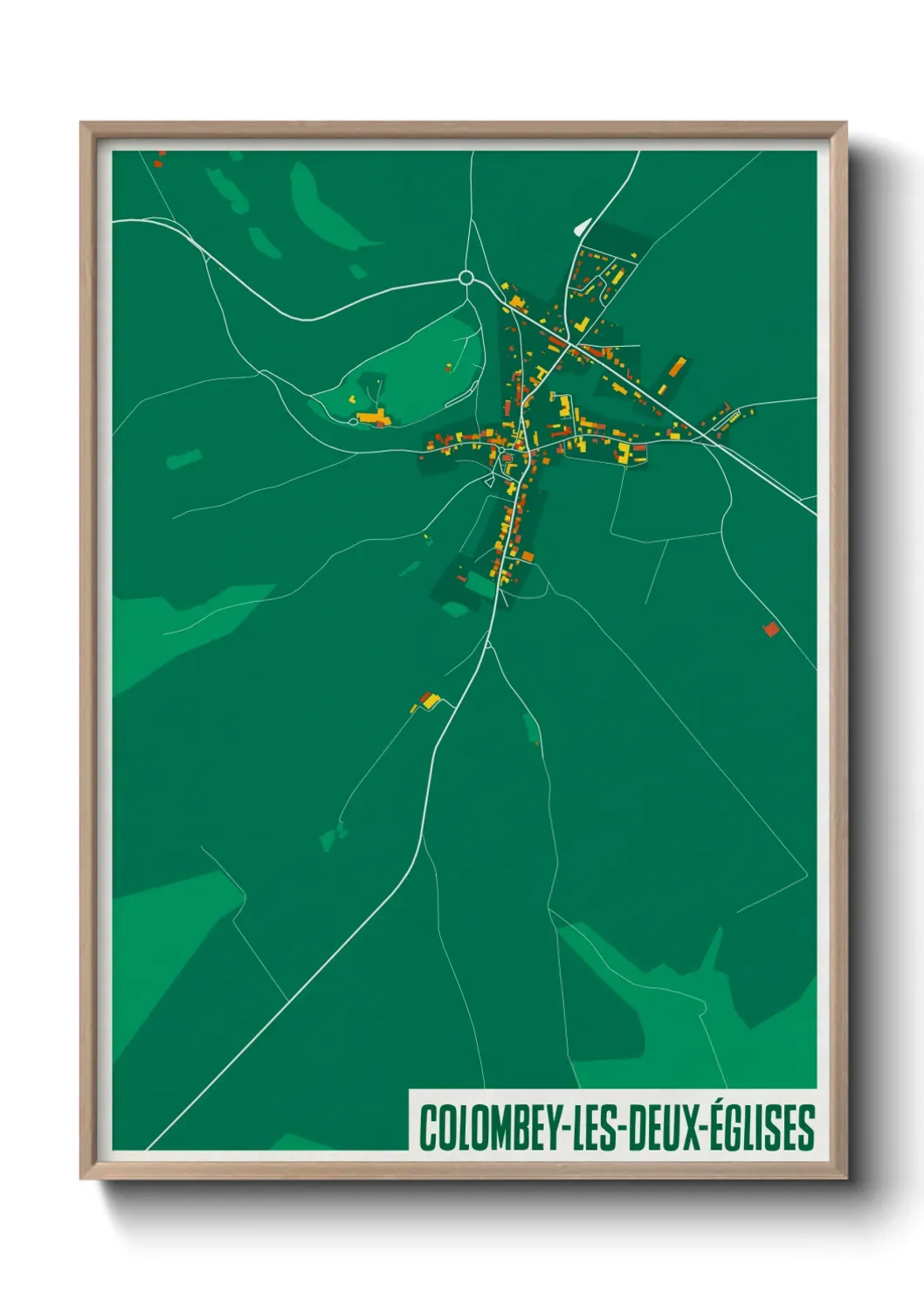 Un poster carteColombey-les-Deux-Églises
