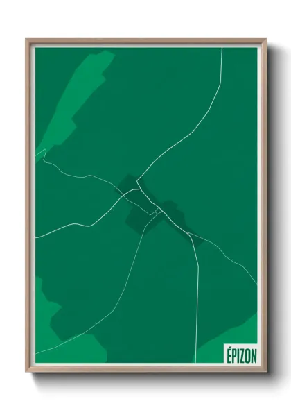 Une affiche de carte sur Épizon