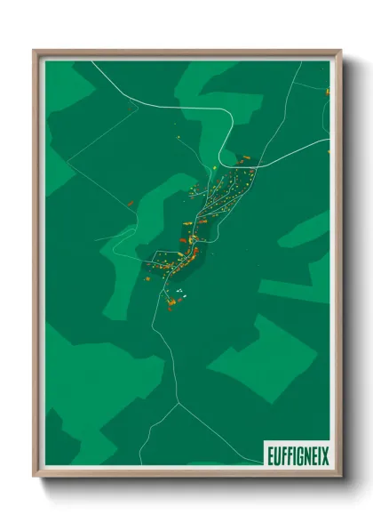 Une affiche de carte sur Euffigneix