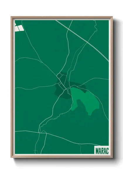 Une affiche de carte sur Marac